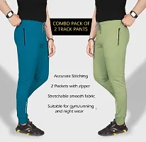 Classic Polycotton Solid Track Pants for Men, Pack of 2-thumb3