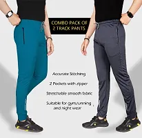 Classic Polycotton Solid Track Pants for Men, Pack of 2-thumb1