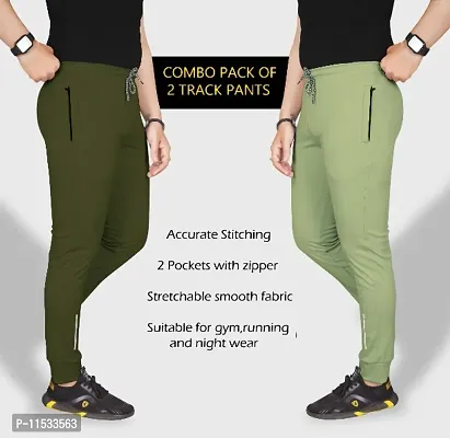 Classic Polycotton Solid Track Pants for Men, Pack of 2-thumb4