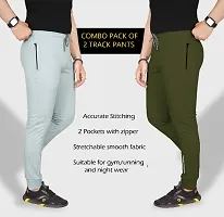 Classic Polycotton Solid Track Pants for Men, Pack of 2-thumb4