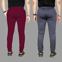 Classic Solid Track Pants for Men, Pack of 2-thumb2