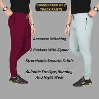 Classic Solid Track Pants for Men, Pack of 2-thumb3