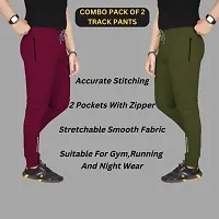 Classic Solid Track Pants for Men, Pack of 2-thumb3