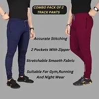 Classic Solid Track Pants for Men, Pack of 2-thumb3