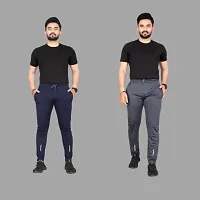 Classic Solid Track Pants for Men, Pack of 2-thumb1