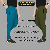 Classic Linen Blend Solid Track Pants for Men, Pack of 2-thumb3