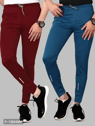 Men's Relaxed Lycra Track Pants / Regular Fit Jogger / Sport Wear Lower  /Perfect Gym Pants /Stretchable Running Trousers /Nightwear and Daily Use  Slim Fit Track Pants with Zipper with Both Size Pockets