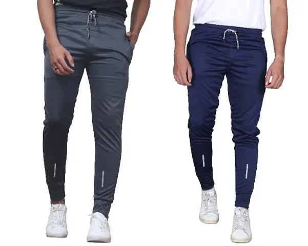 New Launched Cotton Spandex Regular Track Pants For Men 