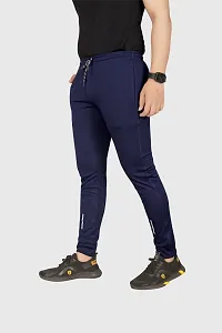 Multicoloured Polyester Regular Track Pants For Men Pack of 2-thumb3