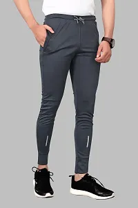 Combo Mens Relaxed Lycra Track Pants / Regular Fit Jogger / Sport Wear Lower /Perfect Gym Pants /Stretchable Running Trousers /Nightwear and Daily Use Slim Fit Track Pants with Zipper with Both Size-thumb3