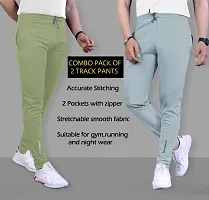 Classic Polyester Solid Track Pants for Men, Pack of 2-thumb3