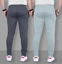 Classic Polyester Solid Track Pants for Men, Pack of 2-thumb2