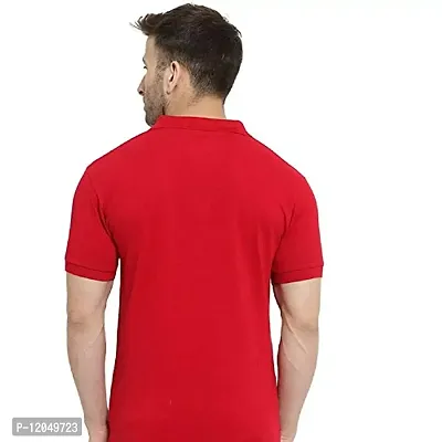 JMDE Men's Collared Neck Polo Casual T-Shirt for Men (Large)-thumb2