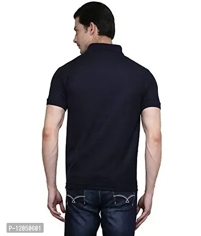 JMDE Black Men's Polo T-Shirt(Large)-thumb4