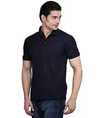 JMDE Black Men's Polo T-Shirt(Large)-thumb2