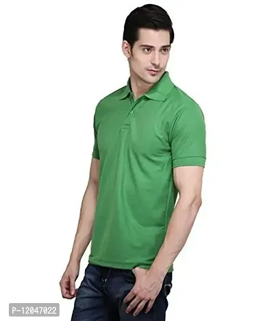 JMDE JMD Enterprises Cotton Blend Polo Neck T-Shirt Paroot (Large)-thumb3