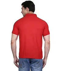 JMDE Red Men's Polo T-Shirt(Small)-thumb3