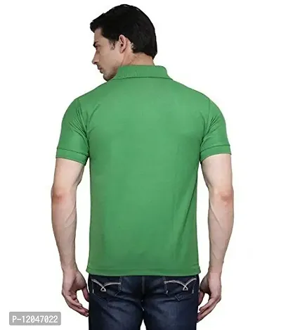 JMDE JMD Enterprises Cotton Blend Polo Neck T-Shirt Paroot (Large)-thumb2