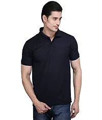 JMDE Black Men's Polo T-Shirt(Large)-thumb1