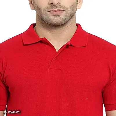 JMDE Men's Collared Neck Polo Casual T-Shirt for Men (Large)-thumb5