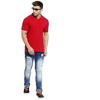 JMDE Men's Collared Neck Polo Casual T-Shirt for Men (Large)-thumb3