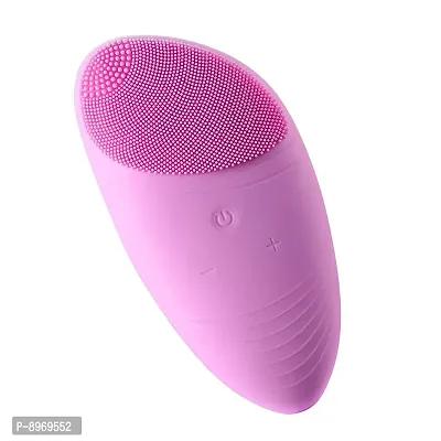 Vaquita - 2 in 1 Face Cleansing Brush  Massager for Deep Cleansing  Exfoliation{Pink}