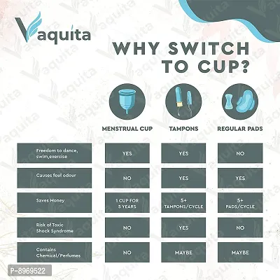 VAQUITA - Premium Menstrual cup for women-Small Size with Jute Pouch | Odor/Infection/Rash/Leakage Free | Medical Grade Silicone |Protection Upto 8-10Hrs| FDA Approved-thumb4