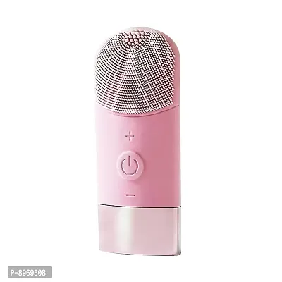 Vaquita - Premium 2 in 1 Face Cleansing Brush  Massager for Deep Cleansing  Exfoliation Massager { Pink }