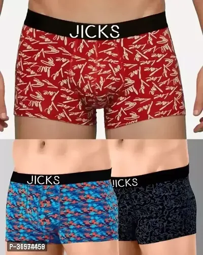 Stylish Cotton Printed Trunk for Men, Pack of 3