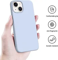 NAFS Silicon Case Compatible iPhone 13 | Camera Protect Microfiber Lining Cover | iPhone 13 case Cover (Siera Blue)-thumb2