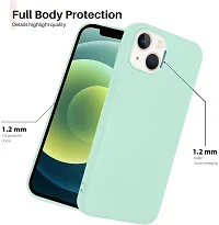 NAFS Silicon Case Compatible iPhone 13 | Camera Protect Microfiber Lining Cover | iPhone 13 case Cover (Light Purple)-thumb1