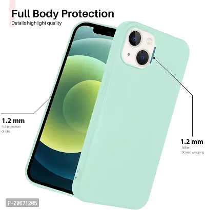 NAFS Silicon Case Compatible iPhone 13 | Camera Protect Microfiber Lining Cover | iPhone 13 case Cover (Light Purple)-thumb2