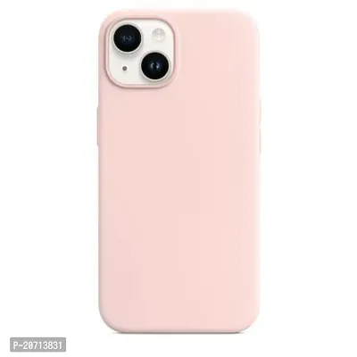 NAFS Silicone Case Compatible iPhone 14 | Camera Protect Microfiber Lining Cover | Case Cover for iPhone 14 (Pink)-thumb0