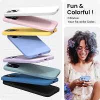 NAFSreg; Compatible with iPhone 15 Pro Max, Slim Liquid Silicone 3 Layers Full Phone Covered Soft Gel Rubber Case Protective Phone Cover (Sierra Blue)-thumb2