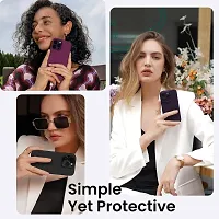 NAFSreg; Compatible with iPhone 15 Pro Max, Slim Liquid Silicone 3 Layers Full Phone Covered Soft Gel Rubber Case Protective Phone Cover (Black)-thumb2