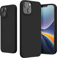 NAFSreg; Silicon Case Compatible iPhone 15 | Camera Protect Microfiber Lining Cover | iPhone 15 case Cover (Black)-thumb2