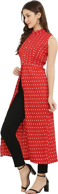 READYON Women Maxi Red Cotton Blend (R-M-A221)-thumb3