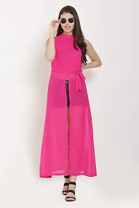 READYON Women Maxi Pink Georgette (R-M-A137)-thumb4