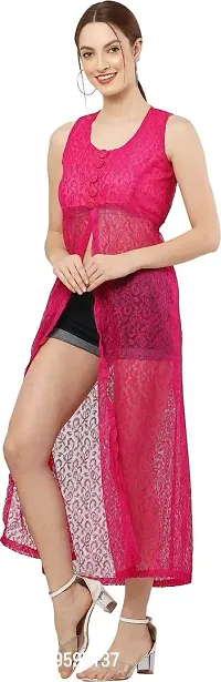 READYON Women Maxi Pink Cotton Blend (R-M-A84)-thumb5