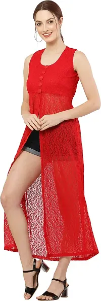 READYON Women Maxi Red Cotton Blend (R-M-A85)-thumb3