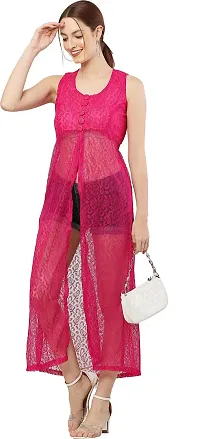 READYON Women Maxi Pink Cotton Blend (R-M-A65)-thumb2