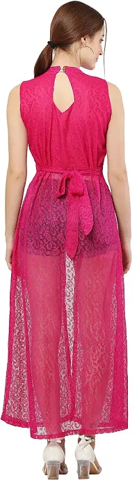 READYON Women Maxi Pink Crepe (R-M-A54)-thumb1