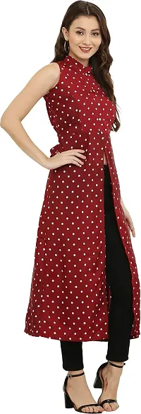 READYON Women Maxi Maroon Cotton Blend (R-M-A202)-thumb2