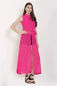 READYON Women Maxi Pink Georgette (R-M-A137)-thumb2