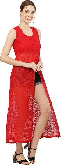 READYON Women Maxi Red Cotton Blend (R-M-A85)-thumb2