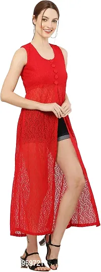 READYON Women Maxi Red Cotton Blend (R-M-A85)-thumb3