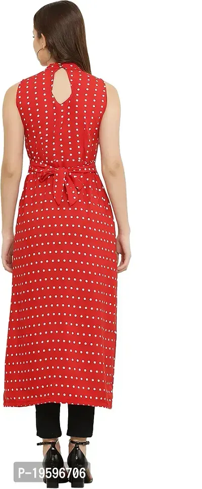 READYON Women Maxi Red Cotton Blend (R-M-A221)-thumb2