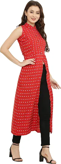 READYON Women Maxi Red Cotton Blend (R-M-A221)-thumb2