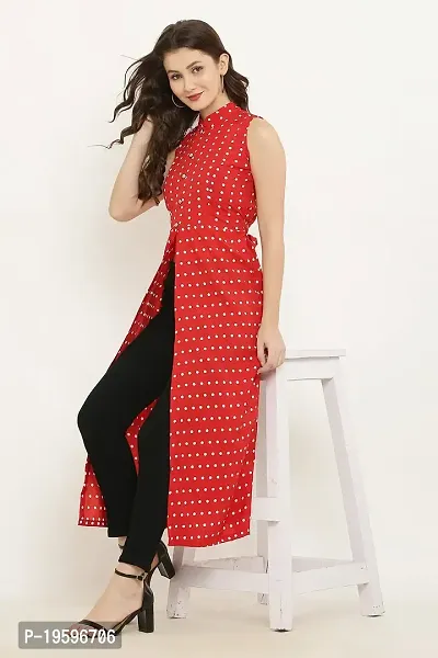 READYON Women Maxi Red Cotton Blend (R-M-A221)-thumb5