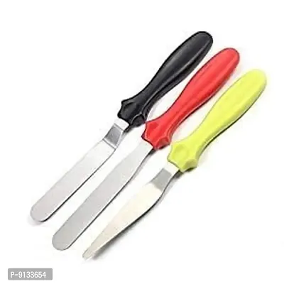 3-in-1 Multi-Function Stainless Steel Cake Icing Spatula Knife Set